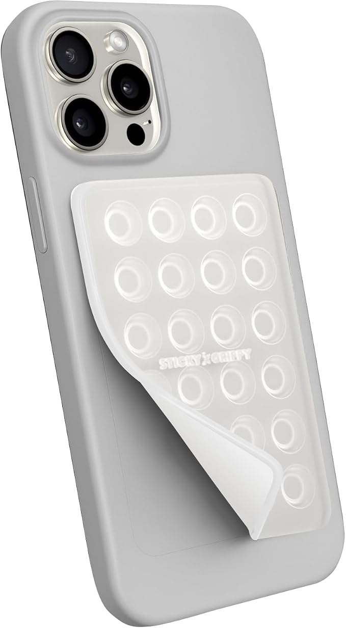 Suction Phone Case Mount, Sillicon Adhesive Phone Accessory by StickyGrippy