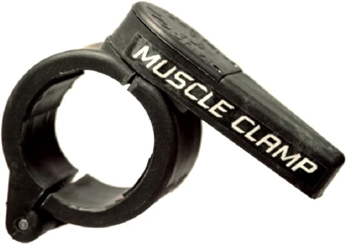 York Barbell 1″ Muscle Clamp Collars Pair – Quick Release Olympic Barbell Clamps by HydraFitnessExchange