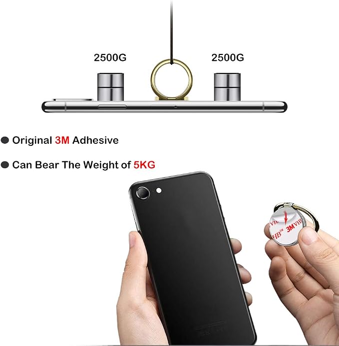 Cell Phone Ring Holder Stand, Cell Phone Grip Holder, Adhesive Phone Grip - Image 5
