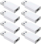 OTG Adapter【8-Pack】 USB-C Female to USB-A Male Adapter, USB to USB C Adapter by Fidioto