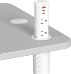 2 Inch Pop Up Outlet for Countertop, Power Grommet 2-inch Desk Wire Hole Insert by Jgstkcity