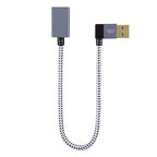 CableCreation Short USB 3.0 Extension Cable 1FT, Left Angle USB Male to Female - Image 6