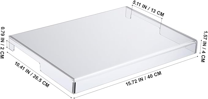 DOITOOL Clear Acrylic Keyboard Cover Protector, 15.6 in Laptop Keyboard Cover - Image 2