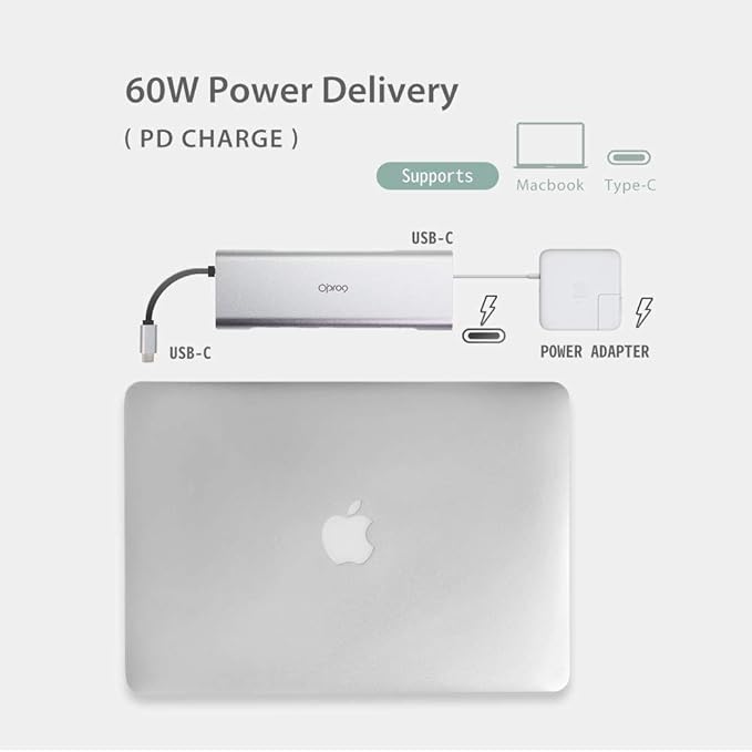 9-in-1 USB C Hub Multiple Adapter, 3 USB 3.0 Ports up to 5Gbps Transfer - Image 4