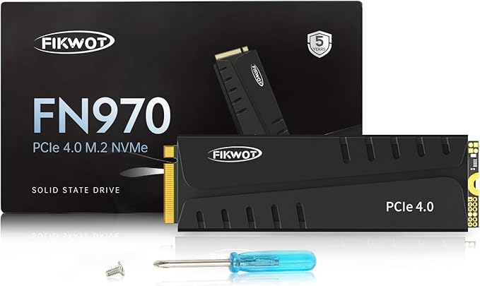 FN970 4TB M.2 2280 PCIe Gen4 x4 NVMe 1.4 Internal Solid State Drive by Fikwot
