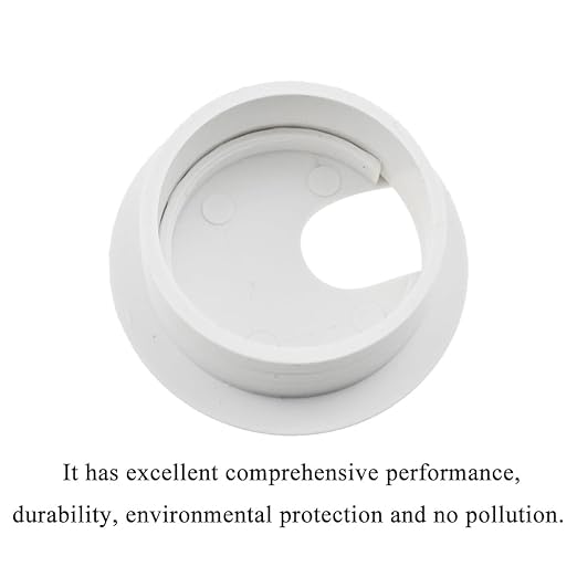 HAHIYO 2Pcs 1.38Inch/35mm White ABS Plastic U-Shaped Desk Grommet Wire Grommet - Image 4