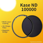 Kase Wolverine 82mm ND100000 16.5 Stop Magnetic Neutral Density Filters Incl - Image 3