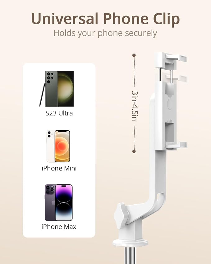 UBeesize Selfie Stick Tripod for iPhone and Android, Portable Selfie Sticks - Image 5