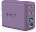sccvee USB C Wall Charger, 40W 4-Port USB C Charger Block, Fast Charging Block by SCCVEE