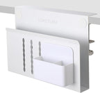 LUKETURE Laptop Holder, Steel Desk Side Storage, No Drill Standing Desk by LUKETURE