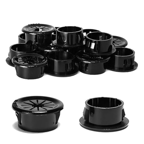 30PCS Cable Grommets, 3/4" Desk Hole Cover Petal Shaped Buckle Type Nylon Snap by EASYEAH