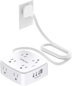6 Ft Surge Protector Power Strip by YISHU