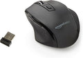 Amazon Basics Computer Mouse Wireless, 2.4 GHz Optical, DPI Adjustable by AmazonBasics