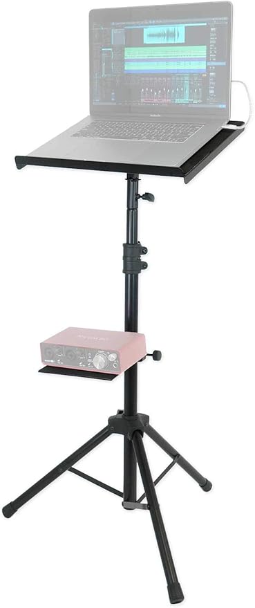 Rockville RLS68 Dual-Tray Laptop/Tablet Stand, Adjustable Height, by Rockville