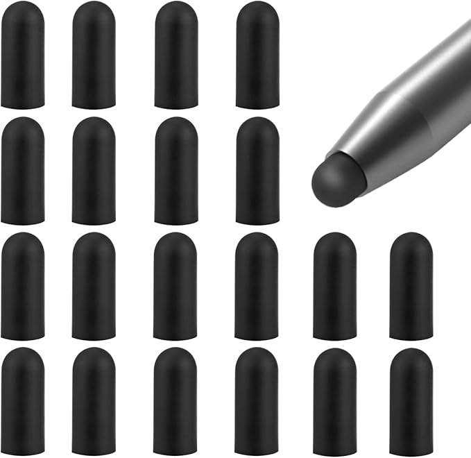 20Pcs Replacement Tips Silicone Rubber Touch Screen Pens Tips by YOLUFER