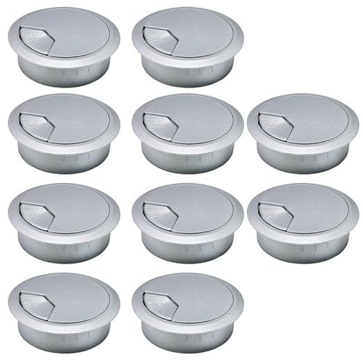 10 Pcs Desk Grommet 2" / 50 mm, Desk Cord Hole Cover, Cable Grommet ABS Plastic by EASYEAH