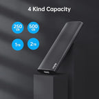 Netac 250GB Portable SSD USB 3.2 Gen 2 External Solid State Drive Backup Slim - Image 7