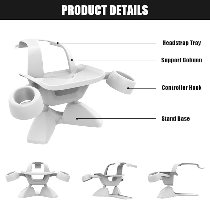 Dollox VR Stand, VR Headset Stand VR Display Holder Storage Virtual Reality - Image 6