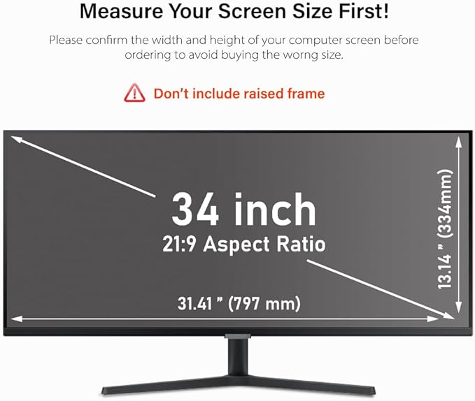 34 Inch Computer Privacy Screen Filter - Image 2