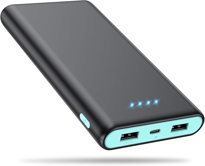 Portable Charger Power Bank 25, 5V/3A USB C in&Out Fast Phone Charging by Ekrist