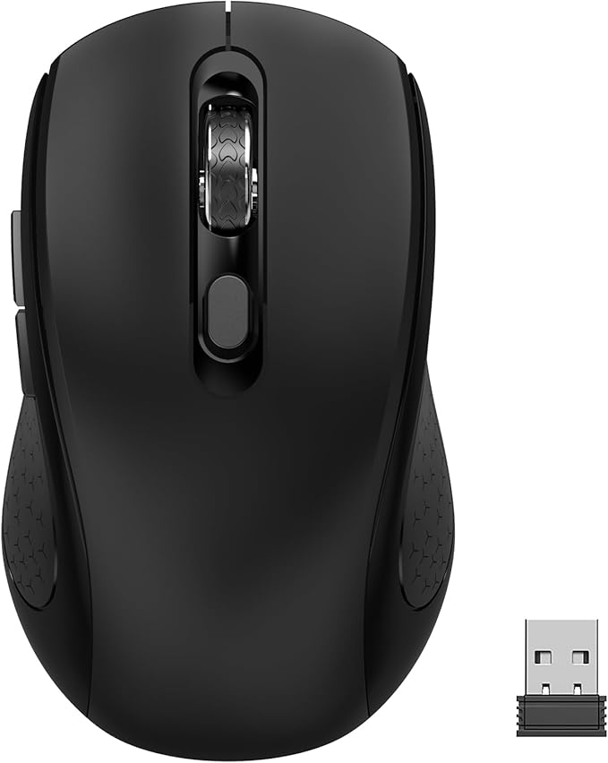 Wireless Mouse with Side Buttons by SHUNJINRUN