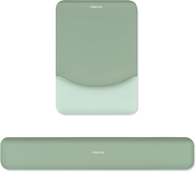 MOSISO Wrist Rest Support for Mouse Pad&Keyboard Set, Rectangular Ergonomic by MOSISO