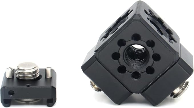 Camera Hot Shoe Extension Bracket Cold Shoe Mounts - Image 9