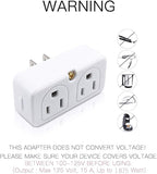 SYCON Adapter Outlet Extender, 2-Prong Mini Wall Plug - Image 5