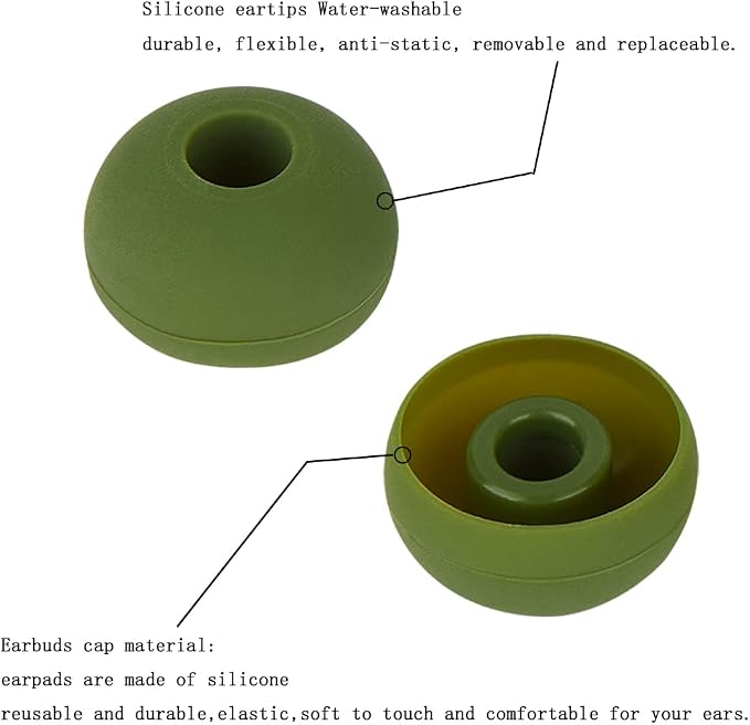 Silicone Ear Bud Tips Replacement Earbud Tips Compatible - Image 7
