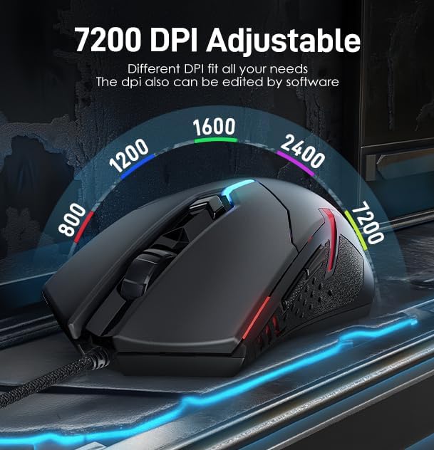 Redragon Updated S101 Programmable Gaming Keyboard and Mouse, RGB Backlit - Image 6