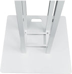 Rockville RTP33-TV Pro White Totem Stand 220 lbs DJ Speaker/Lighting/TV Mount - Image 2