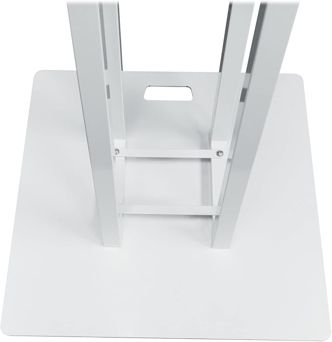 Rockville RTP33-TV Pro White Totem Stand 220 lbs DJ Speaker/Lighting/TV Mount - Image 2