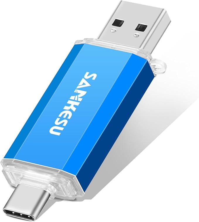 3.0 USB C Flash Drive 512GB, USB-A & Type-C OTG Thumb Stick, Dual Memory Sticks by SANKESU