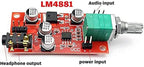 Taidacent DC 3.6v-12v LM4881 Headphone Amplifier Board 3.5 mm Headphone Jack - Image 4