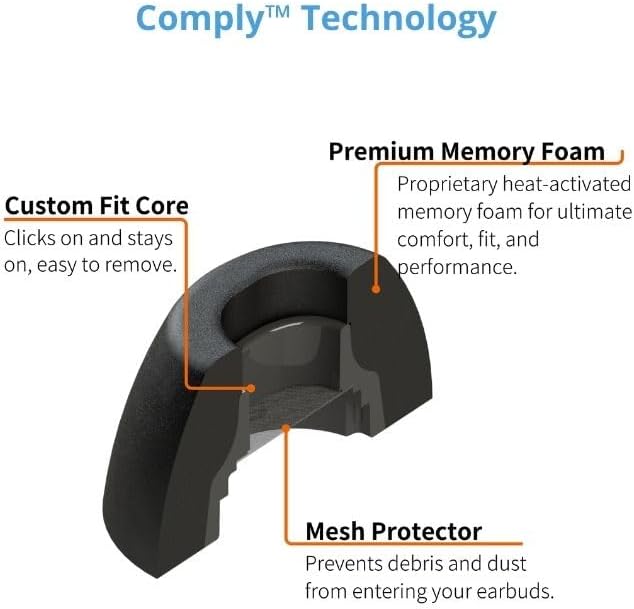 Comply TrueGrip | Premium Memory Foam Replacement Earbud Tips - Image 6