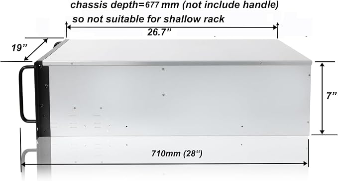 RackChoice 4U Rackmount Server Chassis 8-Bay 12Gbps Hot-Swappable SATA/SAS - Image 4