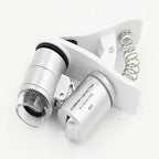 1Pcs Universal Led Clip Mobile Phone Microscope Magnifier Micro-Lens 60X - Image 2
