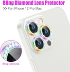 AGVEE 3+3 6 Pack for iPhone 12 Pro Max 6.7" Camera Lens Cover Protector - Image 4