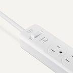 Amazon Basics Rectangle 6-Outlet, 600 Joule Surge Protector Power Strip - Image 3