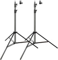 Aluminum Alloy Light Stand 9.5 Feet/2.8m Adjustable Spring Cushioned by ITOTIN