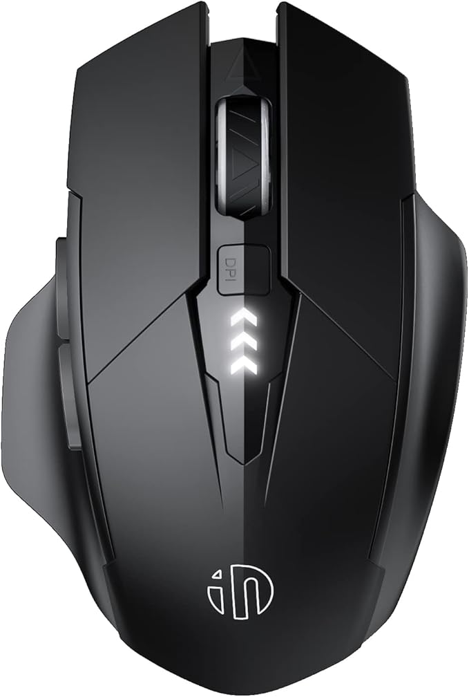 INPHIC Multi-Device Bluetooth Mouse, Upgraded Visible Battery, 2400 DPI by WelcometoInphicHome