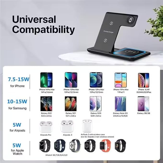 2025 Traveling Portable Wireless 3-in-1 Charger - Image 6