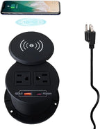 ZESHAN Desk Power Grommet Desktop Power Outlet Sofa Table Outlet by ZESHAN
