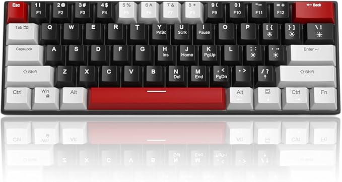 60% Mechanical Gaming Keyboard, Mixed Color Keycaps Gaming Keyboard - Image 9