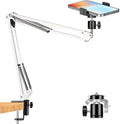 Overhead Tripod Mount for Camera Webcam Ring Light, Over Head Articulating Arm by YIYANT