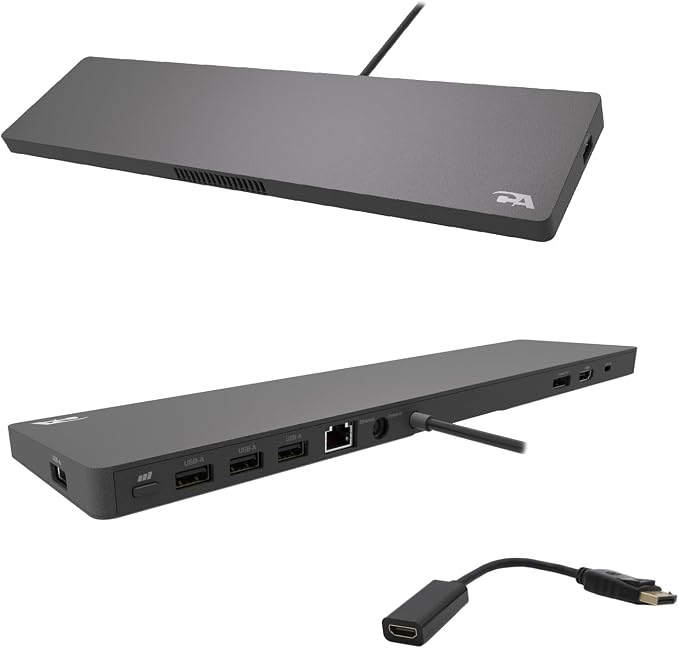 Cyber Acoustics Docking Station, 6 Pack – USB-C by CyberAcoustics