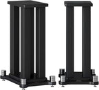 A Pair of Universal Speaker Stands, Heavy Duty Speaker Stands Holds Bookshelf by RAJYQODIS