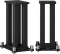 A Pair of Universal Speaker Stands, Heavy Duty Speaker Stands Holds Bookshelf by RAJYQODIS