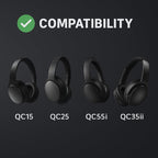Premium Replacement Ear Pads for Bose QC2, QC35 I & II – Soft Protein Leather & - Image 5