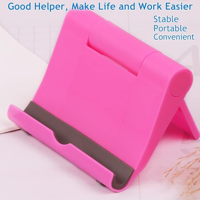 Cell Phone Stand for Desk Foldable Cell Phone Holder Desk Tablet Holder Mobile - Image 8